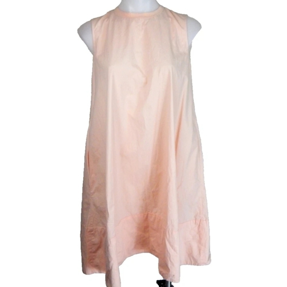 COS Pink Trapeze Dress Poplin Sleeveless